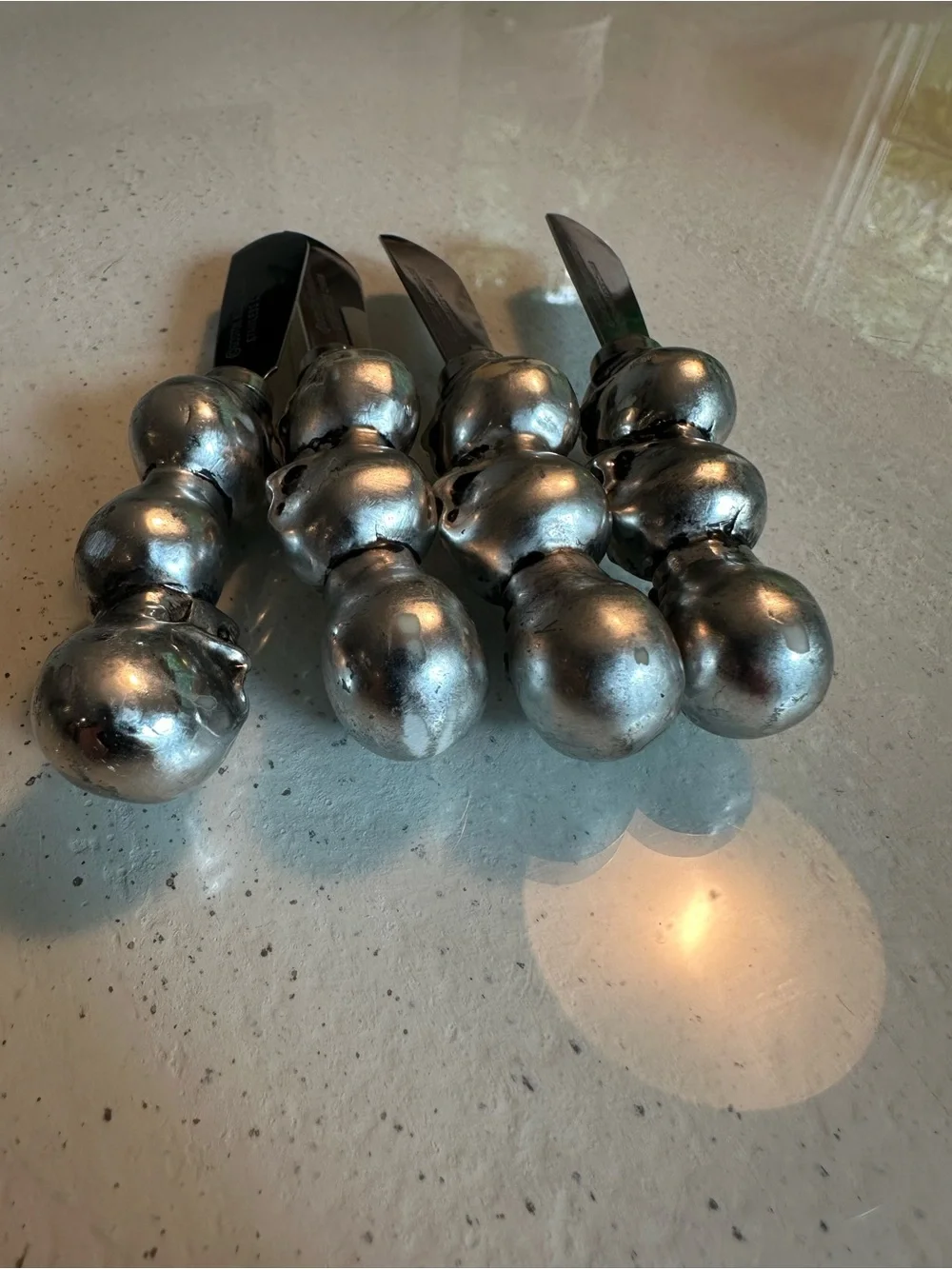 Boston Warehouse Skull Cheese Spreaders - Set of 4